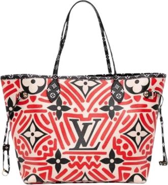 Louis Vuitton Pre-owned Crafty Neverfull MM - Dames - Vintage Shopper - Rood - ONE Size - Leer - Vintage