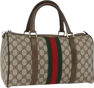 Gucci Pre-owned Handbags, female, Beige, Size: ONE SIZE Pre-owned Plastic Handbag