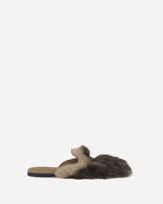 Dolce & Gabbana Sheepskin Mules Female 36