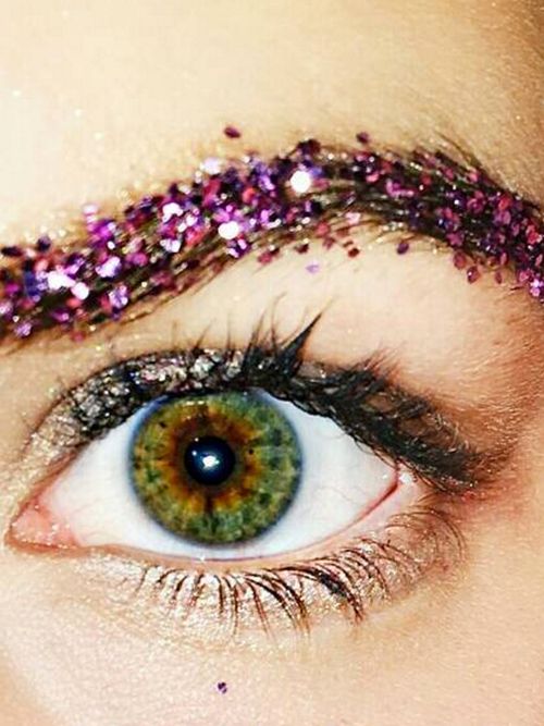 So Glitter Brows Are The Latest WTF Beauty Trend | Stylight