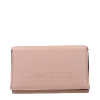 Jimmy Choo London Pink Leather Clutch Bag