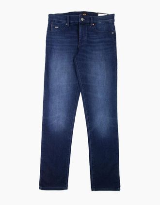 HUGO BOSS Mens Hugo Boss Charlestone Extra Slim Fit Jeans Dark Blue 414 - Navy - Size: 30/32/32