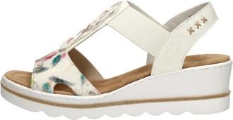 Rieker Sandalen Hak - Dames - Sleehakken - Wit - 42 EU - Schoenen