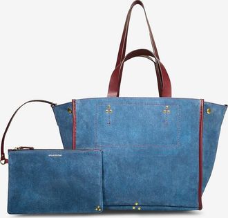 Jerome Dreyfuss Shopper aus Veloursleder L&eacute;on M
