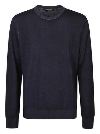 Michael Kors Trui van merinowol met ronde hals - Blauw