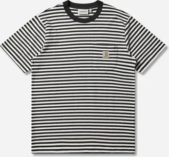 Carhartt Work in Progress Men s Ezra Pocket T-Shirt Black / Wax