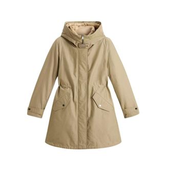 Woolrich Parkas, female, Beige, Size: M 3-in-1 Parka Outerwear