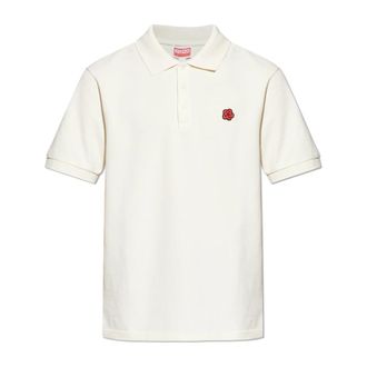 Kenzo Polo Shirts, male, Beige, Size: XL Boke Flower Slim Polo