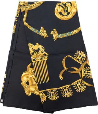 Herm&egrave;s Pre-owned Hermes Les Cavaliers d Or Silk Scarf 90 Ladies NV5OFSKFCE877RYY