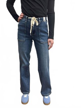 Judy Blue High Waist Drawstring Jean In Dark Wash