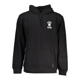 Vans Hoodies, male, Black, S, Hoodie Black Long Sleeve Logo Print