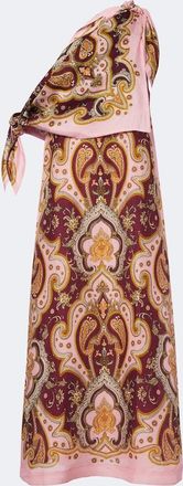 Alemais Al&eacute;mais Porter printed one-shoulder maxi dress