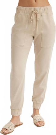 Bella Dahl Womens Pocket Joggers In Linen Sand