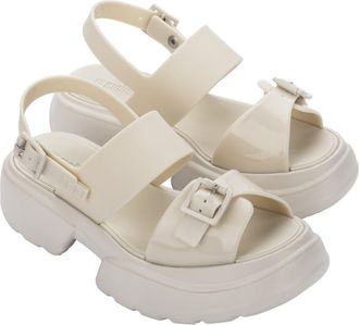 Melissa Push Slingback Platform Sandal in Beige at Nordstrom, Size 8