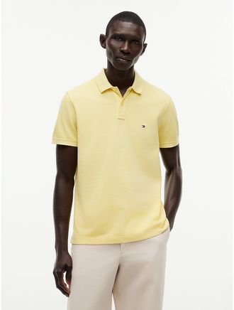 Tommy Hilfiger Mens Garment-Dyed Regular Fit Polo - Yellow - XL