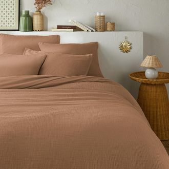 La Redoute Interieurs Dekbedovertrek tetra/gewassen katoen, Kumco