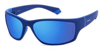 Polaroid PLD 2135/S ZX9/5X Mens Sunglasses Blue Size 65