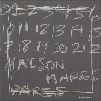 Maison Margiela Numbers-print Neckerchief