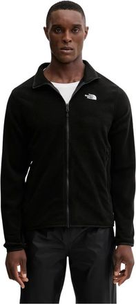 The North Face Fitness, Heren, Zwart, M, Polyester, Glacier Full-Zip Fleece Jacket