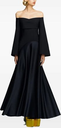 Solace London The Rina maxi dress - women - Fabric - 10 - Black