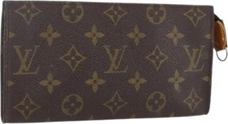 Louis Vuitton Pre-owned Canvas Clutch - Dames - Vintage Clutch - Bruin - ONE Size - Vintage