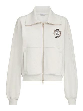 Brunello Cucinelli White Cotton Sweatshirt