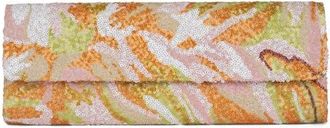 Jeffrey Campbell Disco Sequin Clutch in Orange Multi at Nordstrom