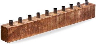 Tag Timber Taper Centerpiece Candle Holders Natural Wood Decor in Beige at Nordstrom