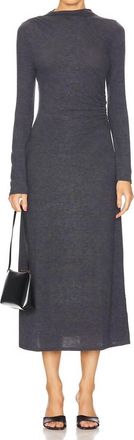 Rails Margaret High Neck Midi Dress In Charcoal