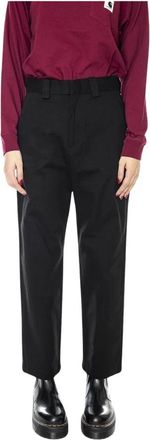 Elvine Straight Broeken - Dames - Straight fit broeken - Zwart - M - Broeken