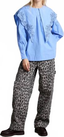 Damson Madder Womens Drew Cargo Pants In Charcoal