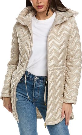 Via Spiga Chevron Quilted Coat