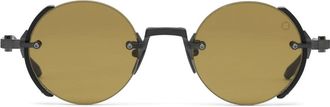Akoni Jupiter Semi-Rimless Zonnebril - Heren - Zonnebrillen - Zwart - ONE Size - Accessoires