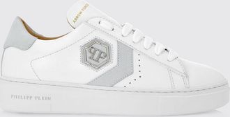 Philipp Plein Sneakers basse in pelle con motivo monogram e logo Hexagon