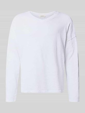 American Vintage American Vintage Longsleeve mit &uuml;berschnittenen Schultern Modell SONOMA in Weiss, Gr&ouml;&szlig;e M/L