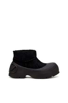 Diesel D-Donald-Chunky ankle boot with lug sole - Boots - Man - Black
