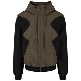 Off-white Mens Athleisure Diag Outline Design Black Jacket - Size X-Small