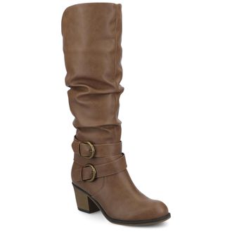 Journee Collection Women & apos;s Medium and Wide Width Wide Calf Late Boots
