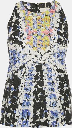 Peter Pilotto Multicolor Printed Silk Sleeveless Top