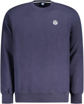 North Sails Navy Cotton Men Mens Sweatshirt