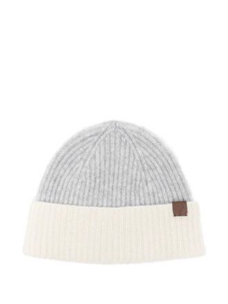 Eleventy Berretto in lana a coste - Grigio