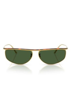 Oliver Peoples x KHAITE 59mm Oval Sunglasses in Gold /Mahogany /Green at Nordstrom