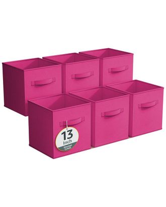 Sorbus Pack Of Six 13In Large Storage Bins