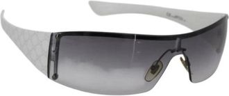 Gucci Pre-owned Accessories, female, White, Size: ONE SIZE Pre-owned Plastic Sunglasses