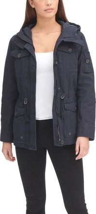 Levi's Hooded Military Jacket in Navy at Nordstrom Rack, Size X-Small