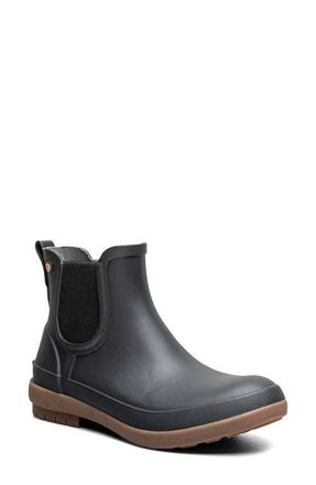 Bogs Amanda II Waterproof Insulated Chelsea Rain Boot in Black at Nordstrom, Size 11