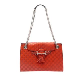 Gucci Pre-owned Shoulder Bags, female, Orange, Size: ONE SIZE Pre-owned The Emily Shoulder Bag