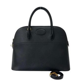 Herm&egrave;s Pre-owned Vintage Schoudertas - Dames - Pre-owned - Zwart - Maat: ONE Size Leer