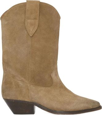 Isabel Marant 40mm Duerto cowboy boots - women - Suede/Calf Leather/Calf Leather - 36 - Neutrals