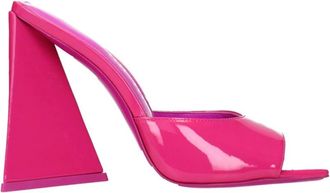 The Attico Heeled Mules, female, Pink, 4 1/2 UK, Fuchsia Patent Leather High Heel Sandals